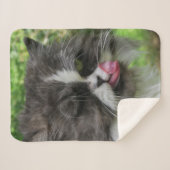 ネコ，シェルパブランケット，クラフト，休日エレガント, シェルパブランケット (正面(横))