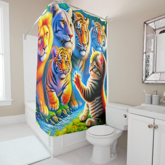 ネコ シャワーカーテン (インサイチュ)