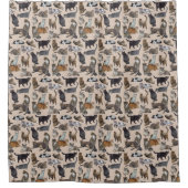 ネコ シャワーカーテン (正面)