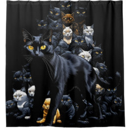 ネコ シャワーカーテン