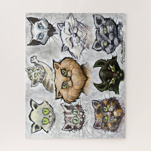 ネコ ジグソーパズル (縦)