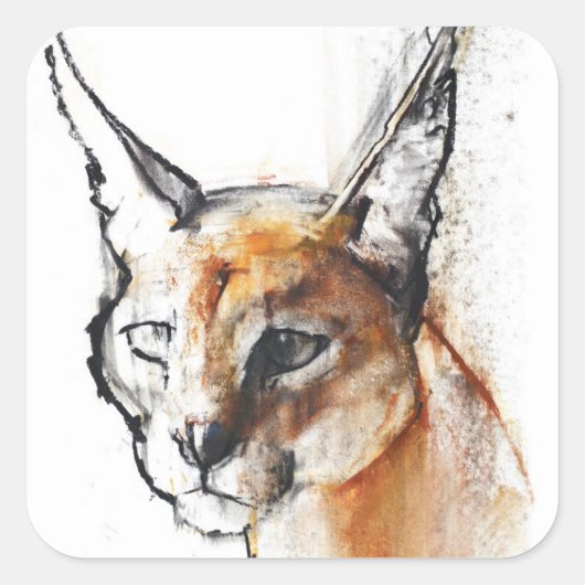 ネコ スクエアシール (正面)