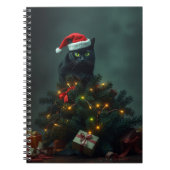 ネコ-ストロフィー クリスマス ホリデー 混沌面白い猫 ノートブック (正面)