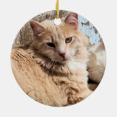 ネコ セラミックオーナメント (裏面)