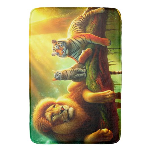 ネコ バスマット (正面縦)