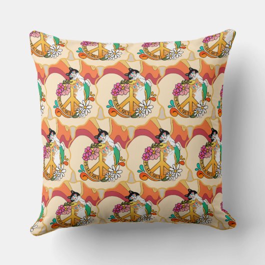 ネコ |ピースアウト クッション (裏面)