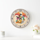 ネコ |ピースアウト ラージ壁時計 (ホーム)