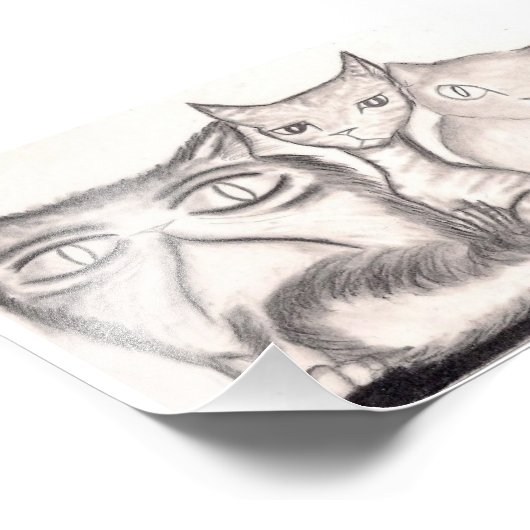 ネコ フォトプリント            (角)