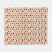 ネコ フリースブランケット (正面(横))