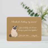 ネコ/ペットシッター サンキューカード (スタンド正面)