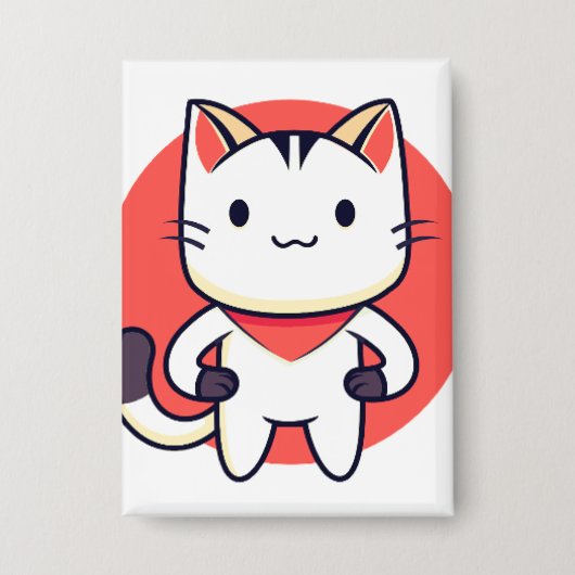 ネコ,ペット,動物 缶バッジ (正面)