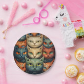 ネコ ペーパープレート (パーティー)