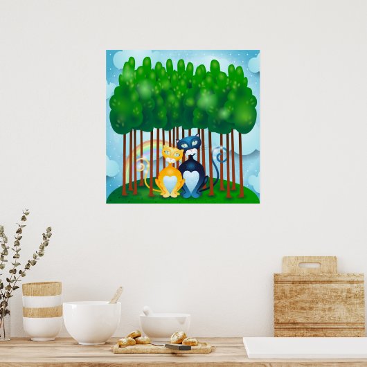 ネコ ポスター (キッチン)