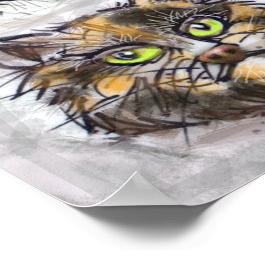 ネコ ポスター (角)