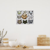 ネコ ポスター (キッチン)