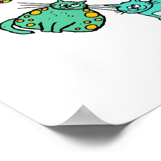 ネコ ポスター (角)