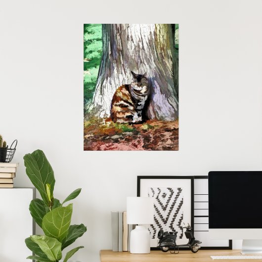 ネコ ポスター (ホームオフィス)