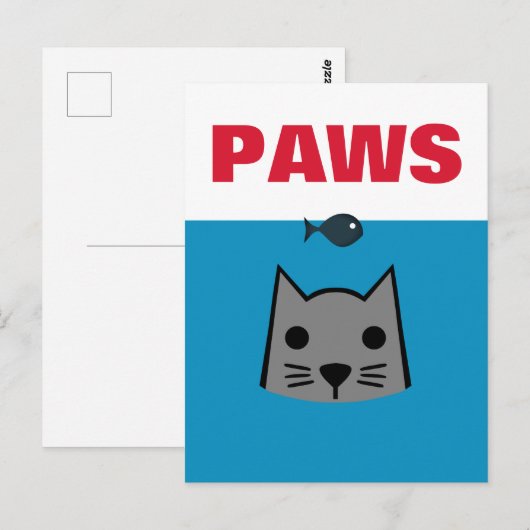 ネコ・ポーズ ポストカード (正面/裏面)