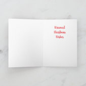 ネコ,マウス,クリスマスリースグリーティングカード シーズンカード (内部)