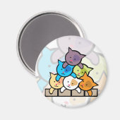 ネコ マグネット (正面/裏面)