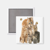 ネコ マグネット (正面/裏面)