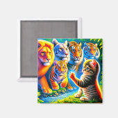 ネコ マグネット (正面/裏面)