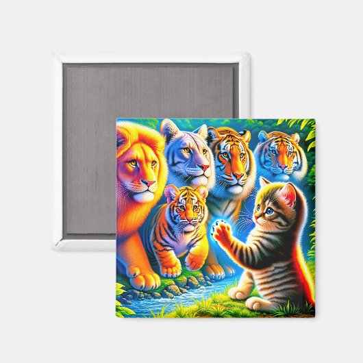 ネコ マグネット (正面/裏面)