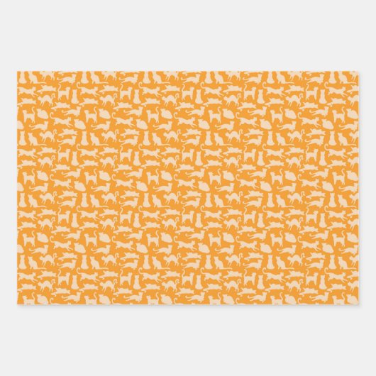 ネコ ラッピングペーパーシート (正面)