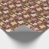 ネコ ラッピングペーパー (角)