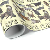 ネコ ラッピングペーパー (ロールコーナー)