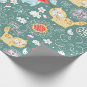 ネコ ラッピングペーパー (角)