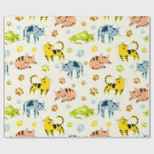 ネコ ラッピングペーパー (フラット)