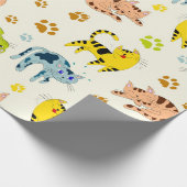 ネコ ラッピングペーパー (角)