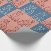 ネコ ラッピングペーパー (角)