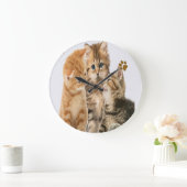 ネコ ラージ壁時計 (ホーム)