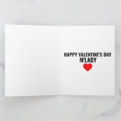 ネコ ルネサンス マン バレンタインデー グリーティング カード (内部)