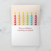 ネコ・ワイン・チーズ誕生日 カード (内部)