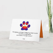 ネコ、亀、バスケットボール カード (裏面)