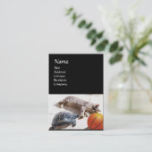 ネコ、亀、バスケットボール 名刺 (スタンド正面)