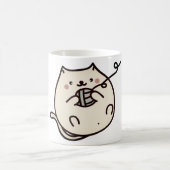 ネコ,子猫,ボール コーヒーマグカップ (中央)