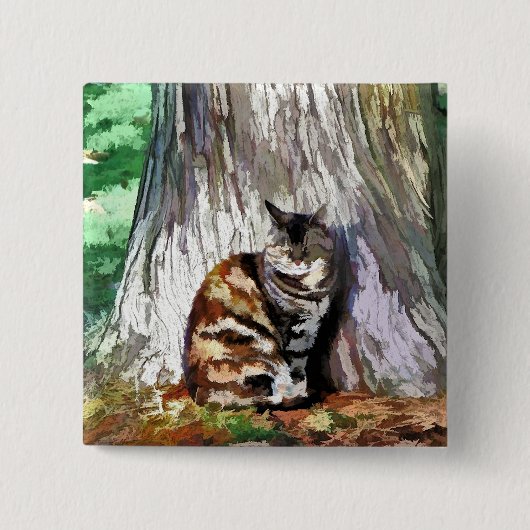 ネコ 缶バッジ (正面)