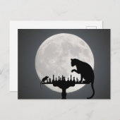 ネコNマウス遊チェスフルムーン ポストカード (正面/裏面)