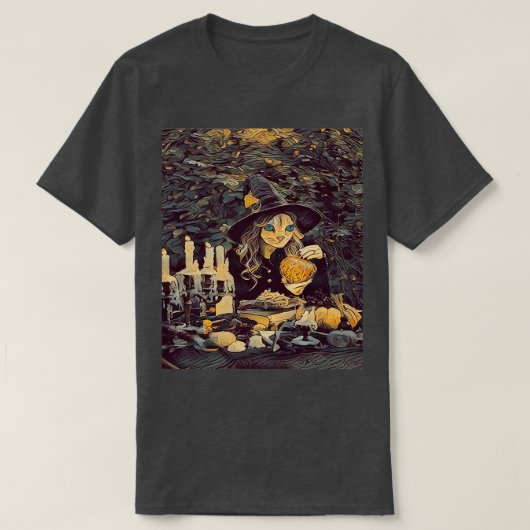 ネコWitchx27s六角 Tシャツ (デザイン正面)