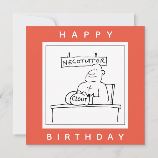 ネゴシエーターがボクシング手袋に影響力を持つ カード (正面)