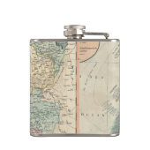 ネザーランドのヴィンテージの地図(1799年) フラスク (裏面)