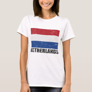 ネザーランドヴィンテージの旗 Tシャツ