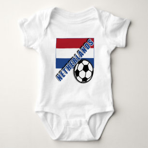 ネザーランド世界のサッカーファンのTシャツ ベビーボディスーツ