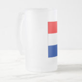 ネザーランド旗 フロストグラスビールジョッキ (正面左)