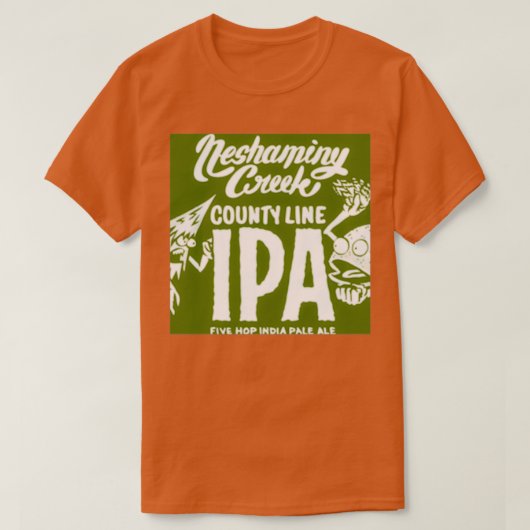 ネシャミンクリークカウンティラインIPA Tシャツ (デザイン正面)