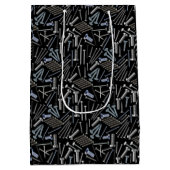 ネジと爪、 ネイルx4ブラックBG ミディアムペーパーバッグ (裏面)